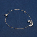 Pulseira Lua Brilhante com Perolas - Aphrodite Joias