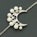 Pulseira Lua Brilhante com Perolas - Aphrodite Joias