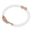 Pulseira Pena e Perolas - Aphrodite Joias