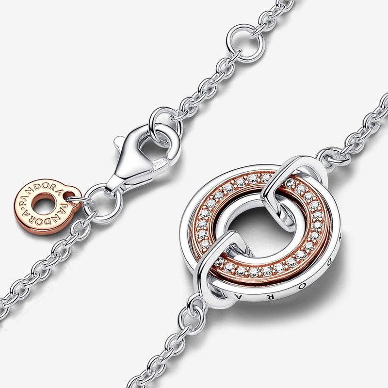 pulseira Dois Tons Pavé Gemstone